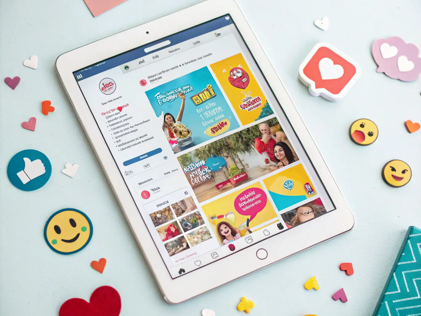 An image featuring a vibrant social media feed with engaging content and high levels of interaction, illustrating effective social media management.